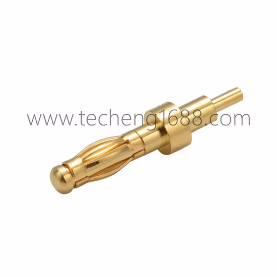 PCB용 고전류 스프링 장착 금도금 접점 포고 핀