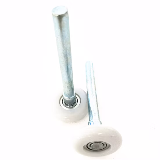 46*112mm 차고 문 부품 나일론 롤러를 베어링 검정 11볼